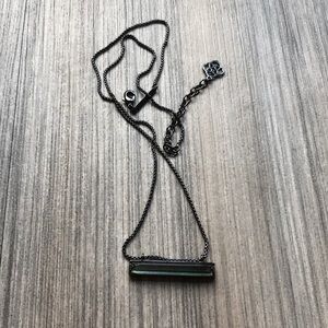 Kendra Scott black metallic necklace